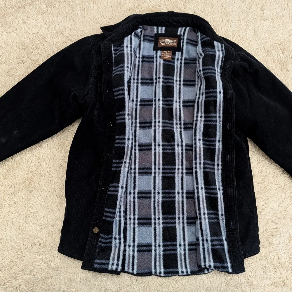 Levi's Corduroy Fleece Lined Long Sleeve Button Down Jacket
